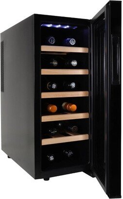 12 Bottle Deluxe Wine Cooler Freestanding Wine Fridge