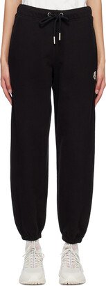 Black Drawstring Lounge Pants-AC