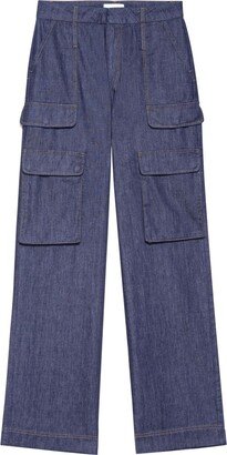 Straight-Leg Cargo-Pocket Trousers