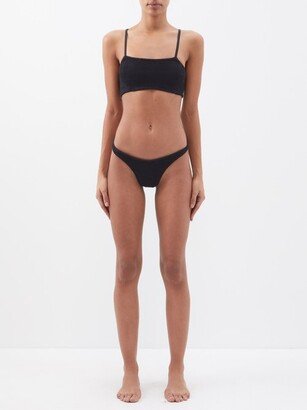Gigi High-leg Crinkle-knit Bikini
