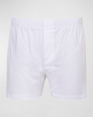 Men's Solid Cotton Boxers