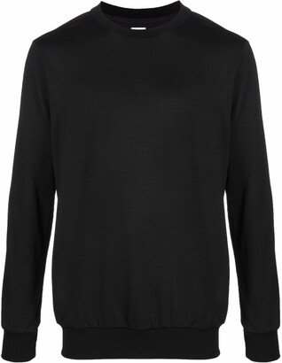 Signature Stripe-trimmed wool jumper