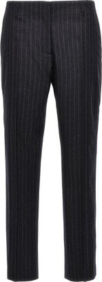 Stripe Detailed Straight Leg Pants-AB