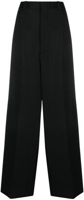 Wide-Leg Tailored Trousers-AB