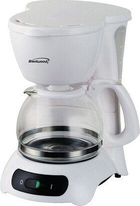 4 Cup Coffee Maker in White