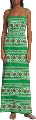 Riberena Embroidered Maxi Dress