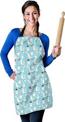 Llama Pattern Apron - Printed Print Custom With Name/Monogram Perfect Gift For Lover