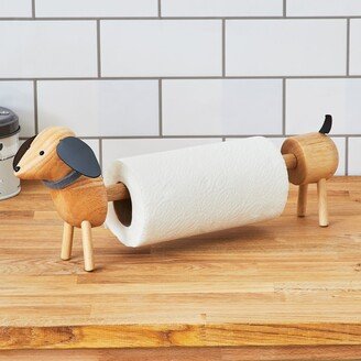 Dunelm Bertie Sausage Dog Kitchen Roll Holder Natural