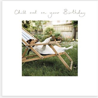 Woodmansterne Dog Chill Out Birthday Card