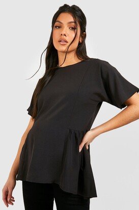 Maternity Tunic Dip Hem Smock Top