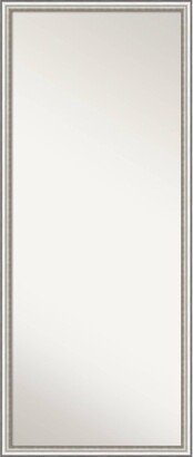 27 x 63 Non-Beveled Salon Silver Narrow Full Length Floor Leaner Mirror