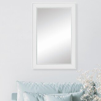 Frame My Mirror Porter White Framed Vanity Mirror