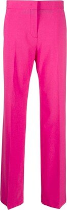 High-Waist Wide-Leg Wool Trousers