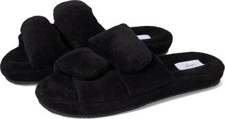 Val Double Strap Slide (Black) Women's Slippers