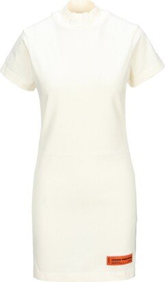 Logo Embroidered Short-Sleeved T-Shirt Dress