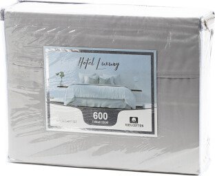 600tc 4pc Cotton Sheet Set