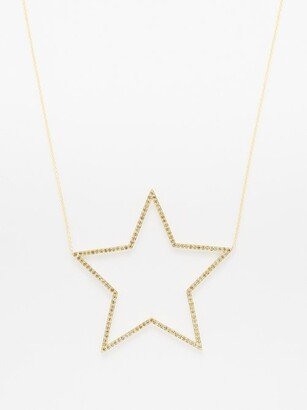 Giant Star Sapphire & 14kt Gold Necklace