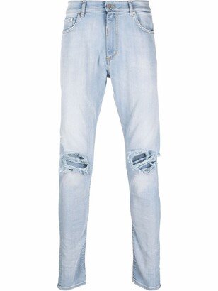 Destroyer distressed-effect slim jeans