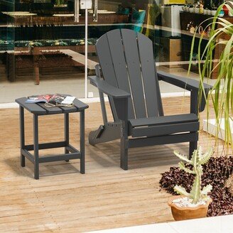 Outdoor Rectangular HDPE Plastic Side Table