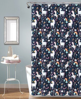 Unicorn Heart 72 x 72 Shower Curtain