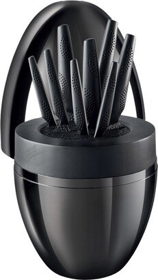 Cuisine::pro Id3 Black Samurai the Egg Knife Block Set, 9 Piece