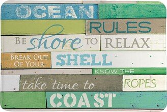 Ocean Rules Memory Foam Rug