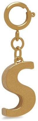 Alphabet Brass Keyring - S