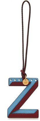 Bi-Colour Leather Keyring - Z