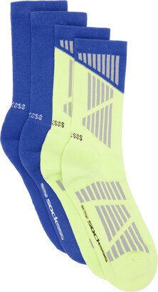 SOCKSSS Two-Pack Blue & Green Socks