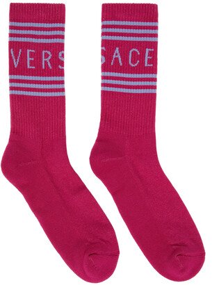 Pink Logo Socks