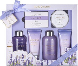 Body & Earth Lavender 6pc Spa Gift Set