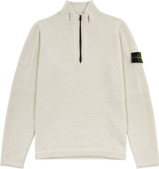 Half-zip Wool-blend Jumper-AA