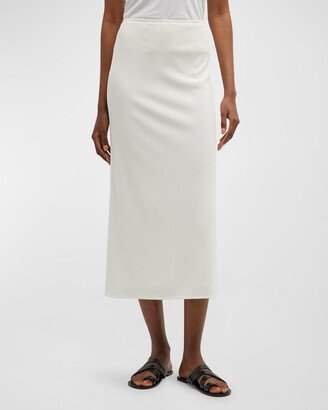 Isidro A-Line Midi Pull-On Skirt