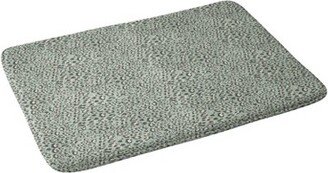 Holli Zollinger Leopard Memory Foam Bath Mat Green