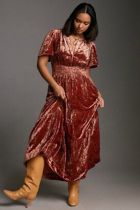 The Somerset Collection by Anthropologie The Somerset Maxi Dress: Velvet Edition-AA