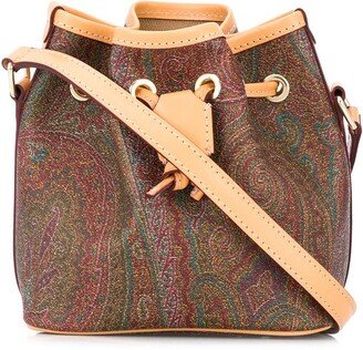 Paisley Print Bucket Bag