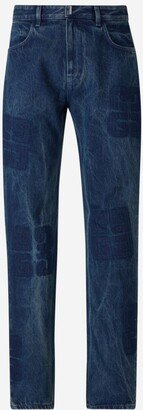 4G Motif Straight-Leg Jeans