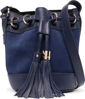 Vicki suede bucket bag