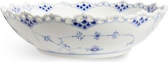 Blue Fluted Full Lace Bowl