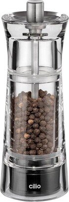 Genova Clear Spice Mill, Pepper, s/s, 5.5 H, 2 dia.