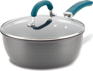 Create Delicious 3qt Hard Anodized Nonstick Everything Pan with Lid Gray