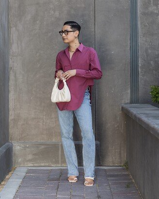 All Gender Orchid Asymmetric Wavy Hem Shirt by @arvinolano-AA