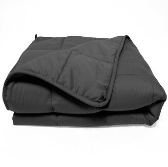 Snake River Décor Quilted Microfiber Weighted Blanket 15 lbs. Black