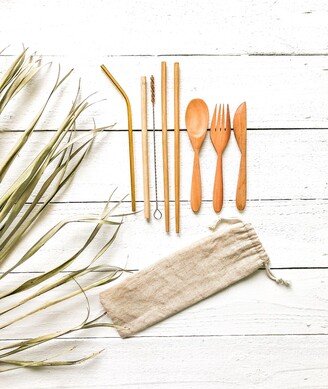 Zero Waste Utensil Dining Kit, Gift For Her, Him, Sustainable Gift, Waste Gift, Eco Friendly Gift, Travel Utensil Kit