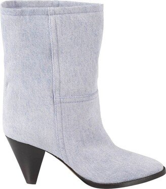 Pointed Toe Seam Detailed Ankle Boots-AA