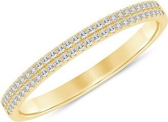 Saks Fifth Avenue Made in Italy Saks Fifth Avenue Women's 14K Yellow Gold & 0.15 TCW Diamond Ring