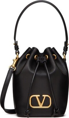 mini VLogo Signature leather bucket bag-AB