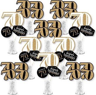 Big Dot Of Happiness Adult 70th Birthday - Centerpiece Sticks Showstopper Table Toppers 35 Pc