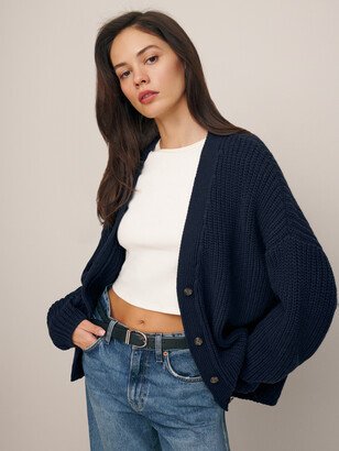 Maya Cotton Cashmere Oversized Cardigan-AA