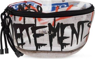 Graffiti Logo Printed Belt Bag